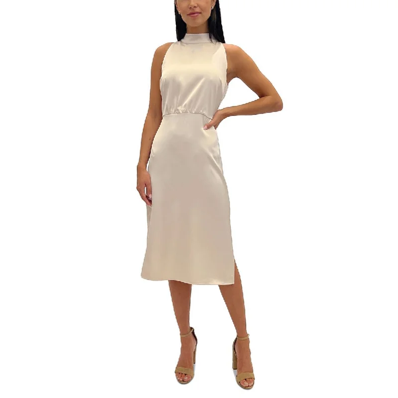 Women's Clothing Boutique Sam Edelman Womens High Neck Calf Midi Dress