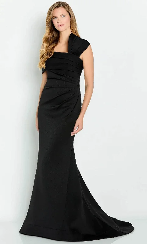 Casual Fashion Cameron Blake CB144 - Ruched One Shoulder Evening Gown