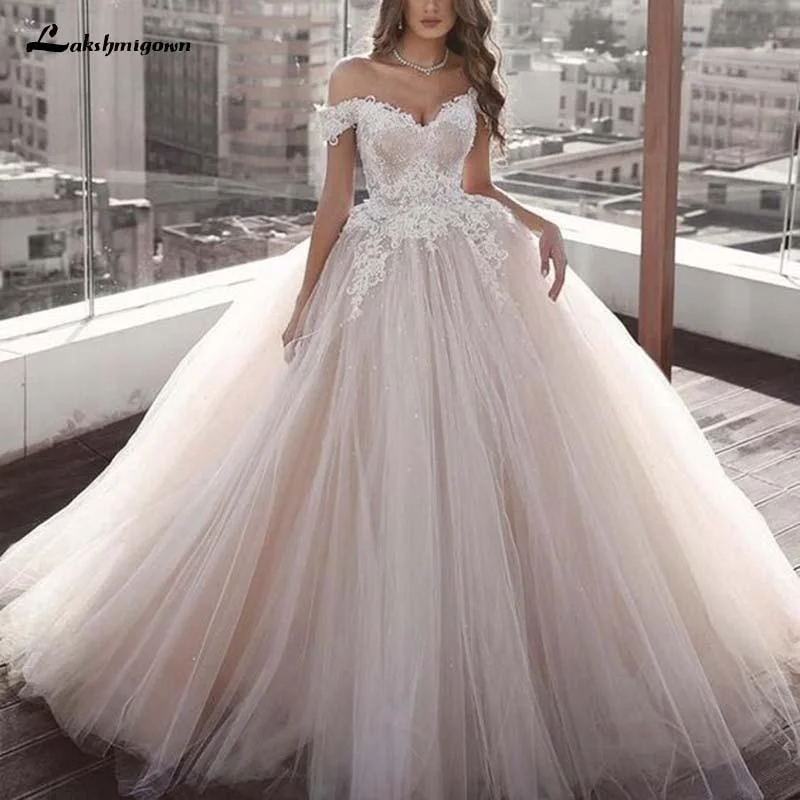 Women Clothing Roycebridal White Wedding Dresses Ball Gown Off The Shoulder Sweetheart