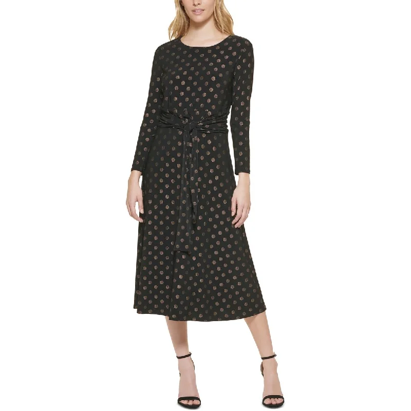 Outfits For Women Tommy Hilfiger Womens Ruched A-Lined Midi Dress