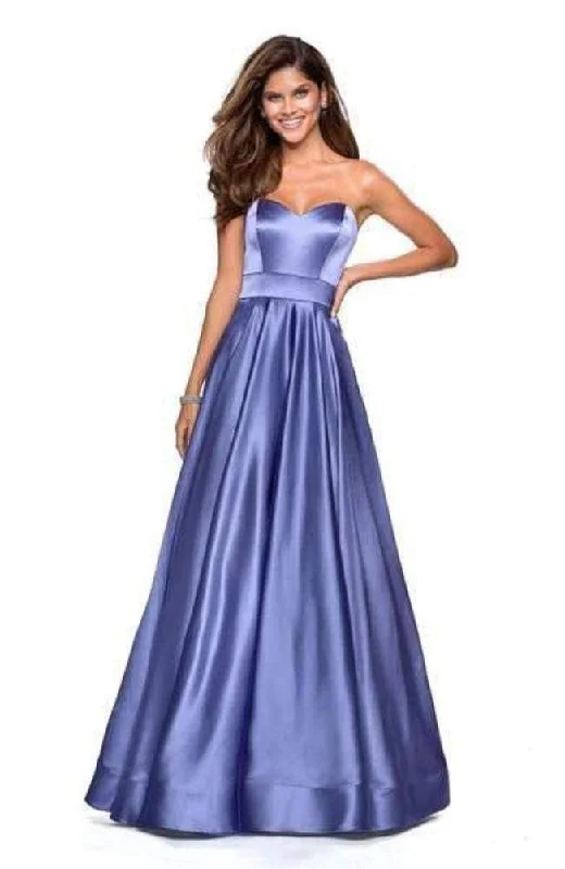 Latest Trends La Femme - 27506 Strapless Sweetheart Metallic Empire Gown