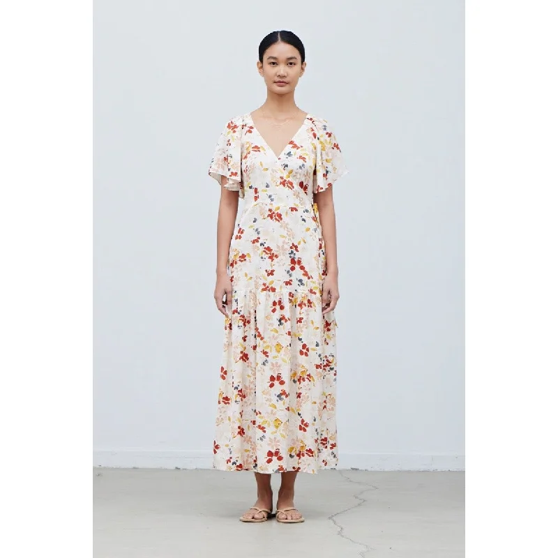 Relaxed Style Alexis Floral Printed Wrap Grade and Gather Dress