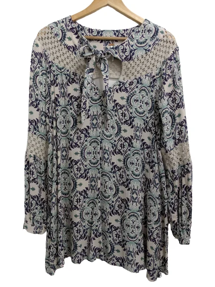 Exclusive Online Sale [S] Free People Crochet Detail Mini Dress