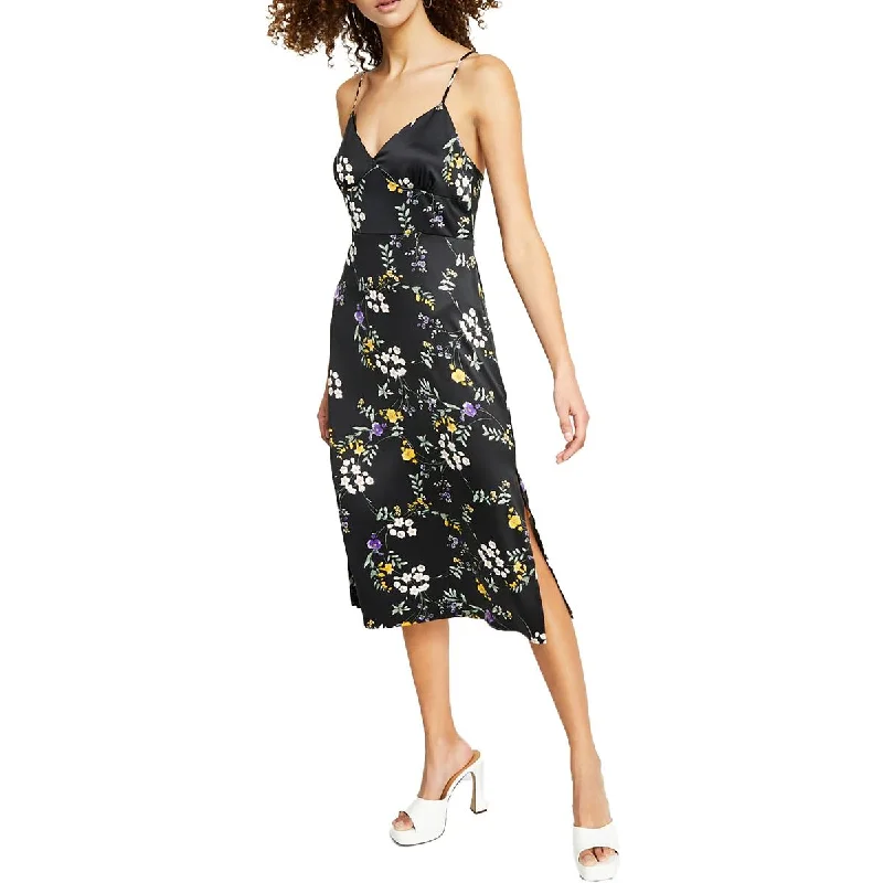 Exclusive Sale Hippie Rose Womens Juniors Cut-Out Back Calf Midi Dress