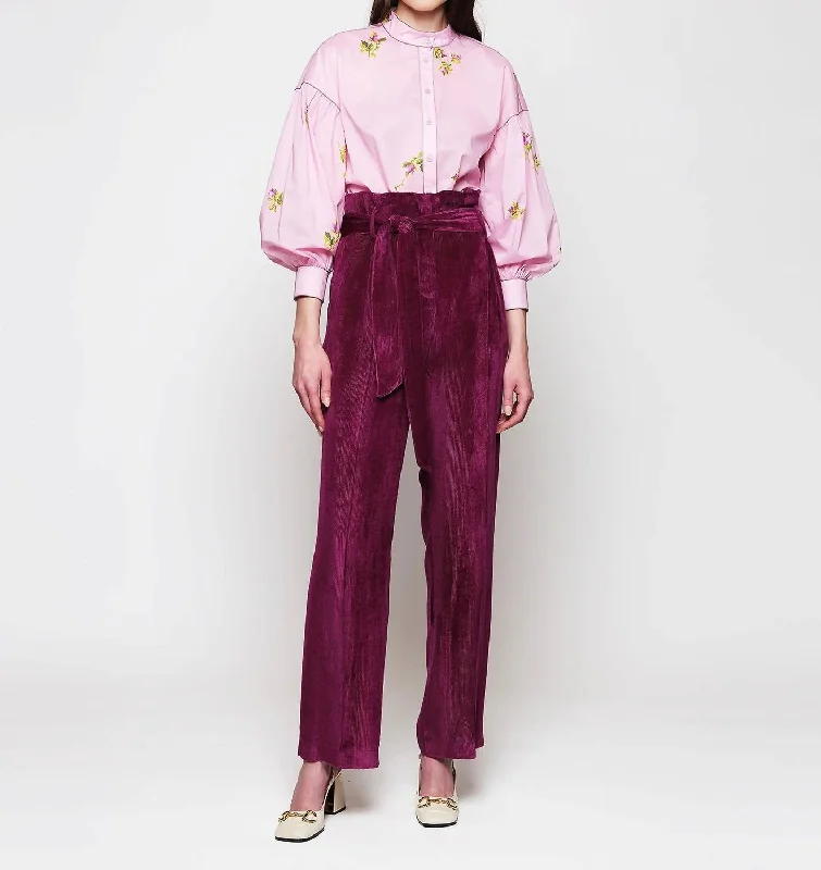 Online Boutique Clothing Lola Pant In Purple