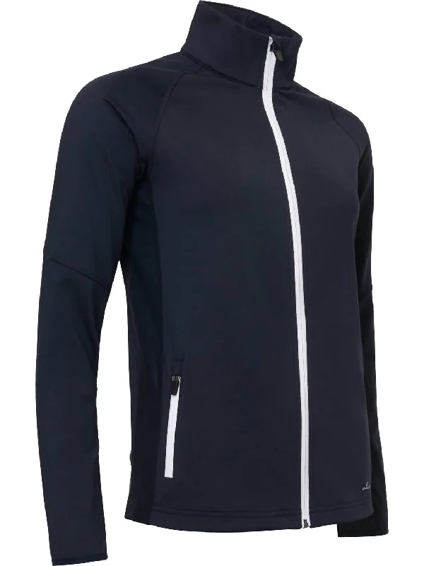 Effortless Style, Endless Impact Women's Ashby Full-Zip Jacket With Pockets In Navy