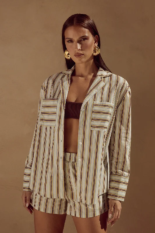 Flash Sale Or Flash Sales SUNMOR SHIRT - VORY STRIPE