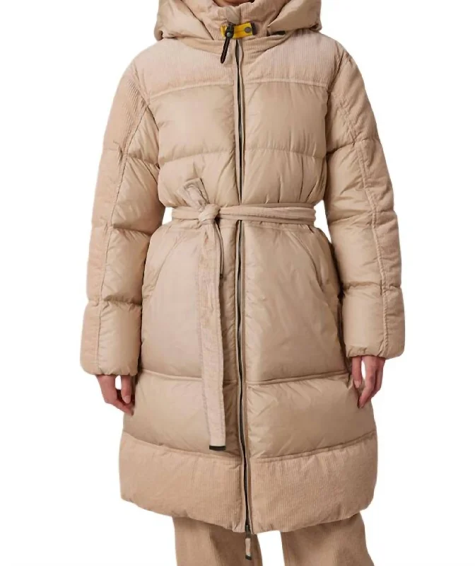 Boutique Dress Online Women's Interstellar Long Puffer Jacket In Sunkissed