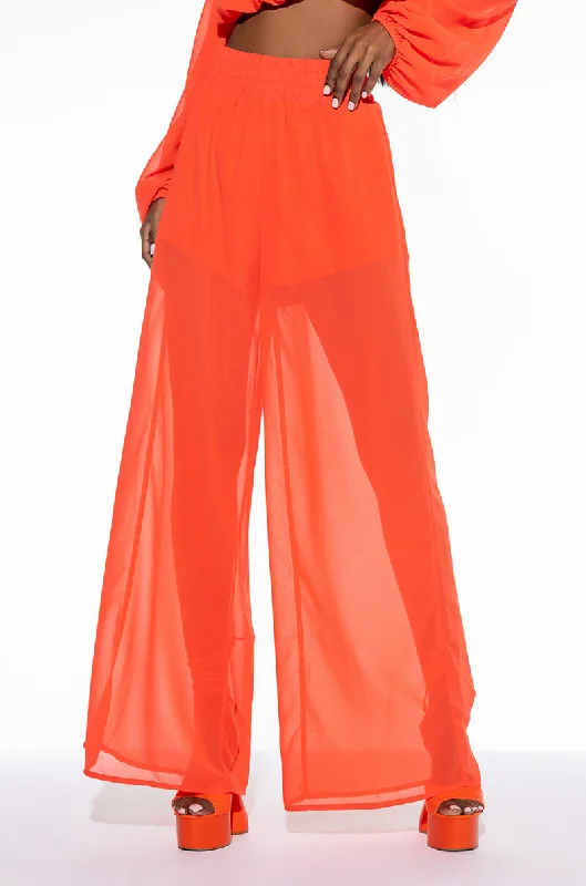 Trendy Street Style Attire GET AFTER IT WIDE LEG PANT