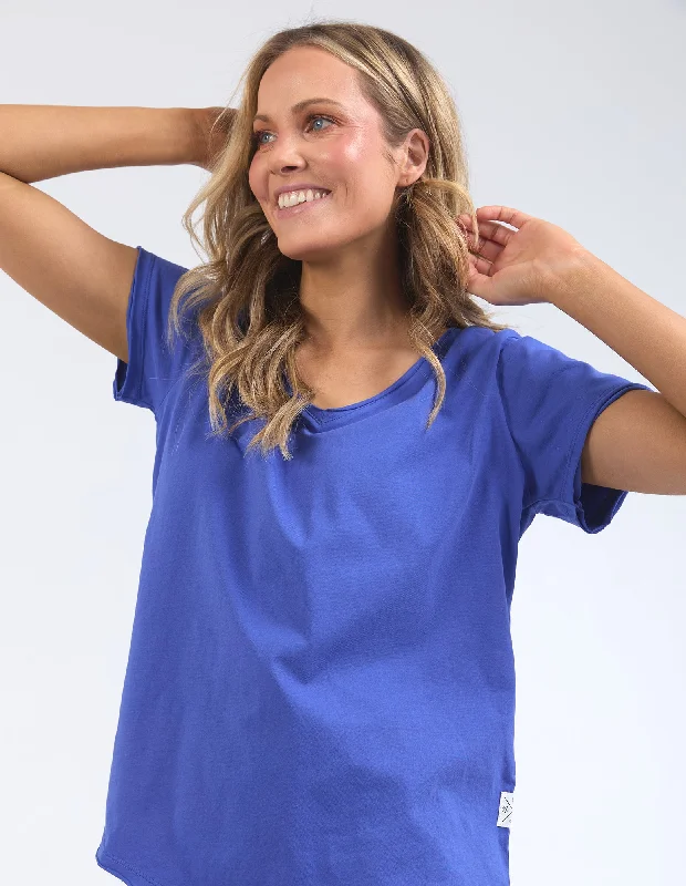 Online Boutiques Best Elm Pima Vee Tee Royal Blue