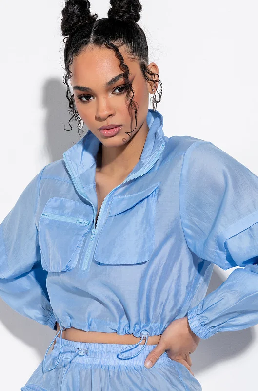 Stay Ahead In Style NINETIES GIRL CROPPED WINDBREAKER