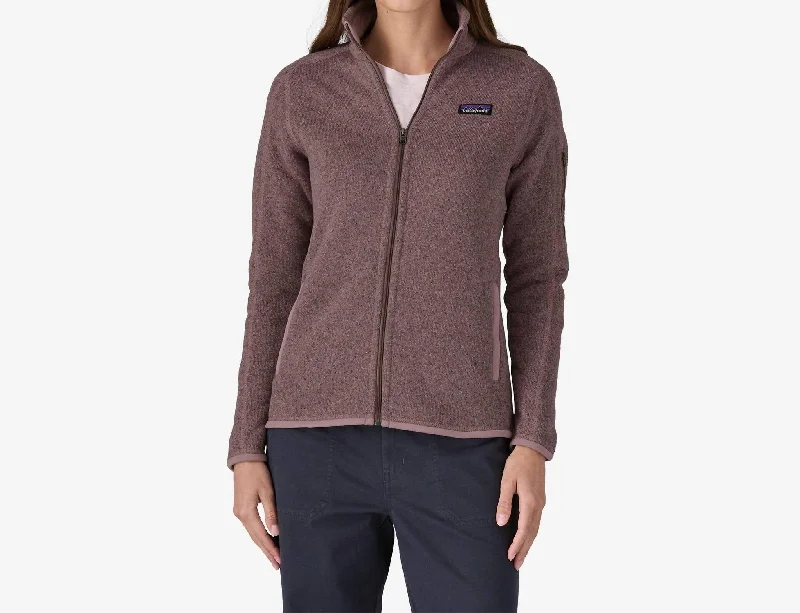 Style Streetwear Women's Better Sweater Fleece Jacket In Stormy Mauve