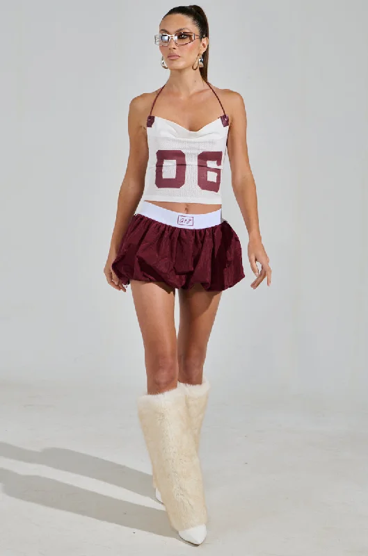 Clearance Sale Online VARSITY SQUAD BUBBLE MINI SKIRT