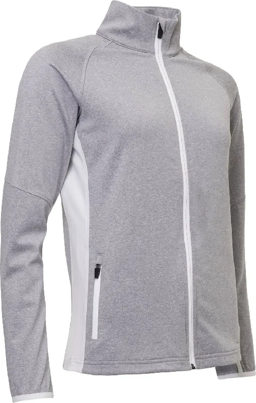 Your Timeless Wardrobe Awaits Women’S Ashby Full-Zip Jacket With Pockets In Light Grey