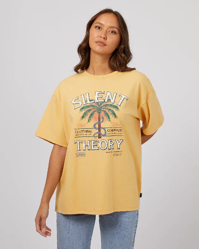 Clothing For Women Silent Theory Palm Springs Tee Mustard