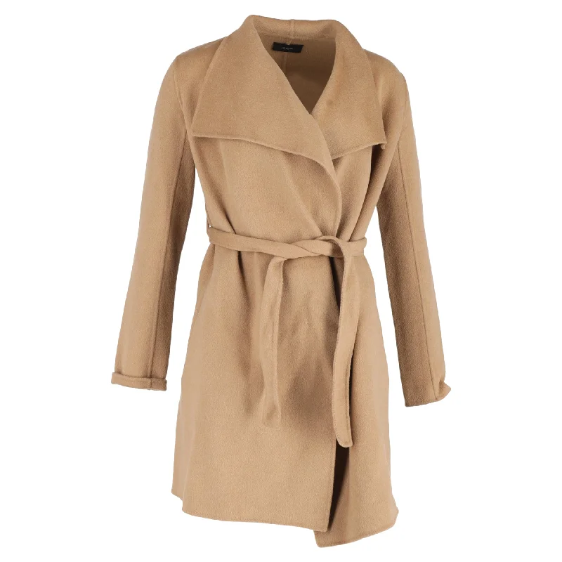 Trendy Outfits For Ladies Joseph Belted Coat in Beige Wool