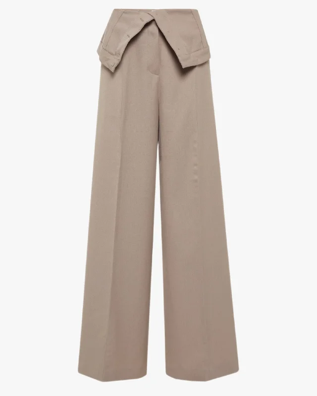 Trendy Boutique Online Foldover Suiting Trouser