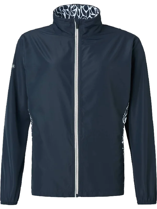 Fashion Deal Women Hills Stretch Wind Jacket In Navy