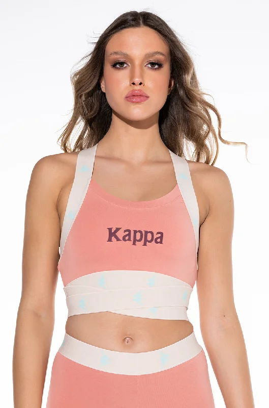 Quality Wear KAPPA CUT OUT PRINTED BAND SPORTS BRA