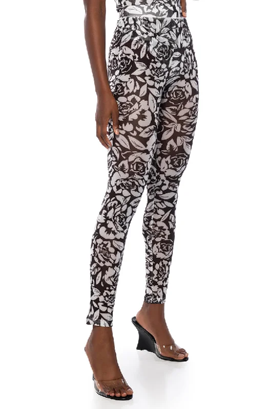 Clothes For Woman A LUXURIOUS DAY MESGH LEGGING