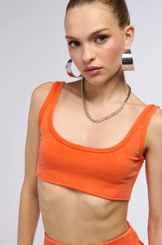 Trendsetting Threads WE BELONG TOGETHER BRALETTE IN ORANGE