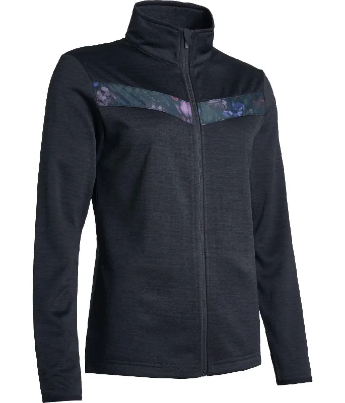 Chic Trends Unveiled Women’S Fortrose Full-Zip Fleece Jacket In Black Flower