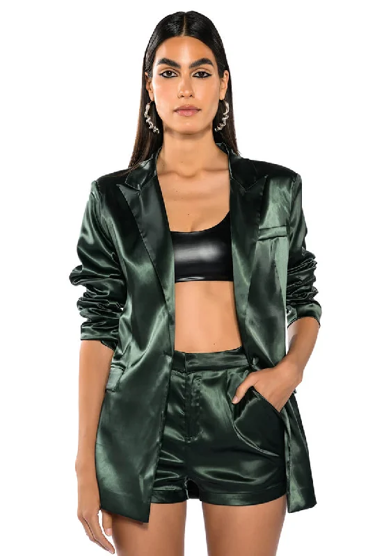 End Of Season Sale Clothing ALL THE RIGHT MOVES SATIN JACKET