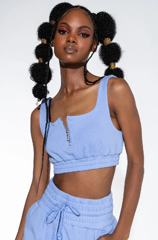 Seasonal Picks NEW RULES ZIP BRALETTE