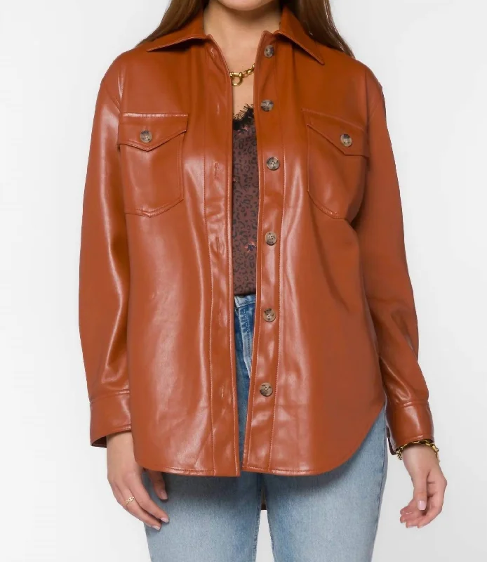 Style Revolution Eleanor Jacket In Maple Syrup