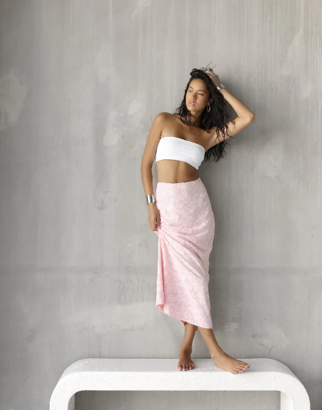 End of Season Sale Juliet Maxi Skirt (Blush)