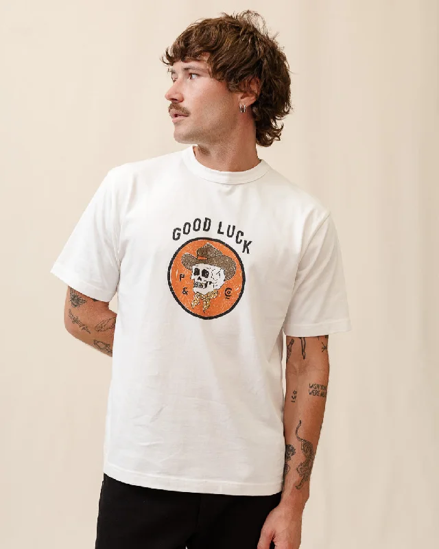 Comfortable Clothes Good Luck T-Shirt - Off White