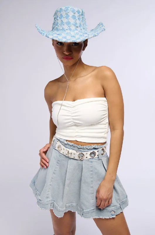 Insane Discount Onslaught ANYTHING BUT BASIC RUCHED TUBE TOP