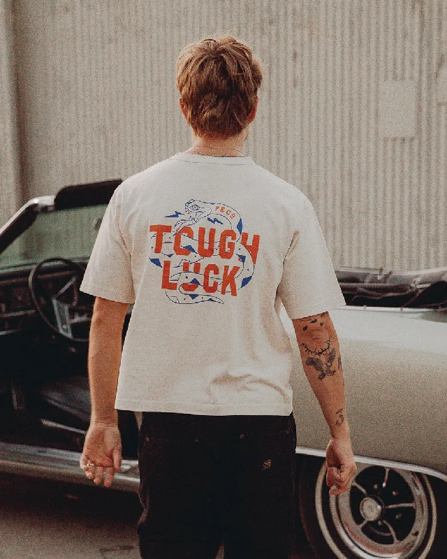 Trend Driven Wardrobe Tough Luck Boxy T-Shirt - Bone