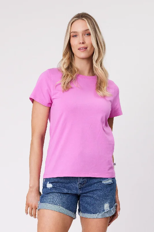 Chic And Comfortable Shine On Essentials Tee Super Pink