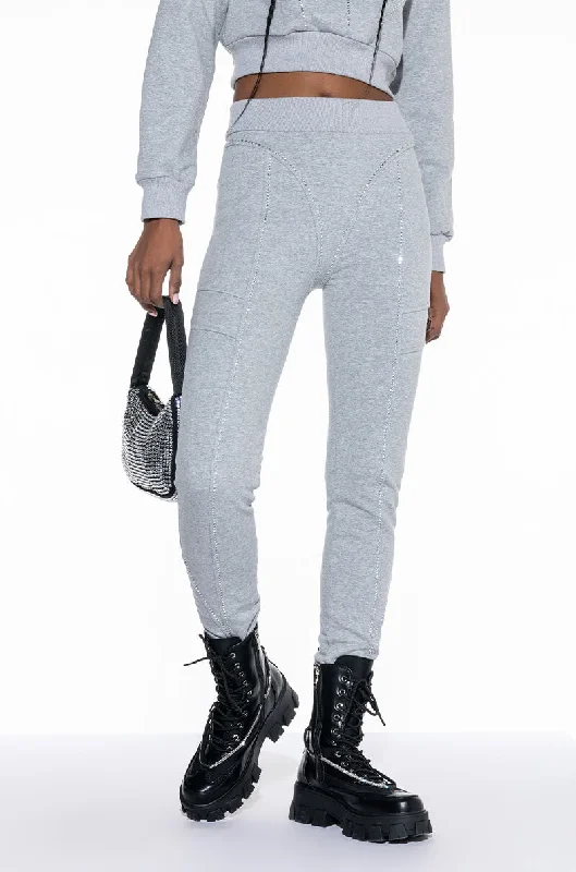 Style Upgrade BODYLINES RHINESTONE SWEATPANT