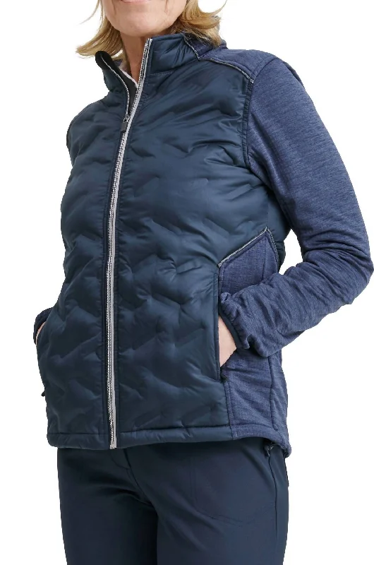 Mega Sale Women Elgin Hybrid Jacket In Navy