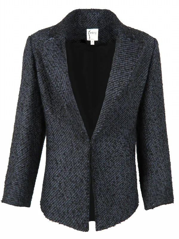 Clothing Woman Tweed Baxter Jacket In Navy/black