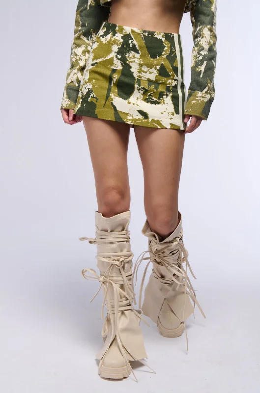 Unleash Your Style ABSTRACT CAMO MINI SKIRT