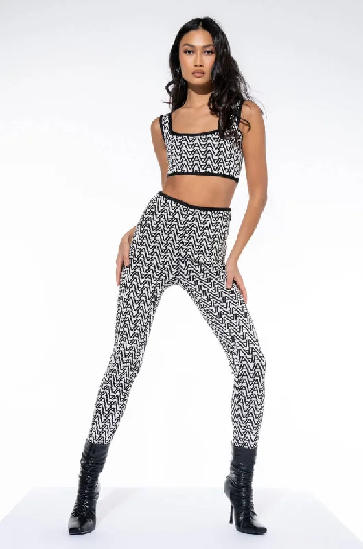 Quality Driven Apparel OFF DUTY GEOMETRIC LEGGING