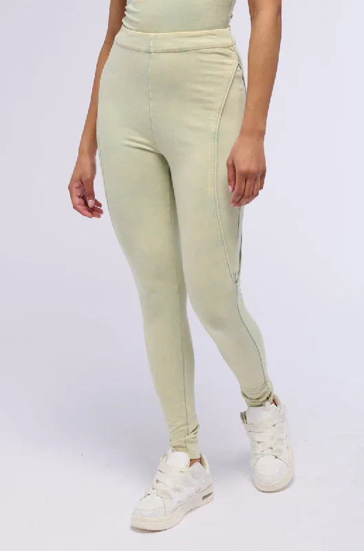 Cutting Edge Fashion WE BELONG TOGETHER LEGGING IN LIGHT GREEN