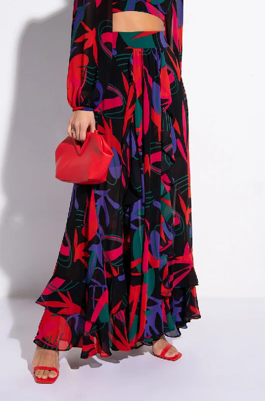 Hot Trends WHEN I SEE YA MAXI FLOWY SKIRT