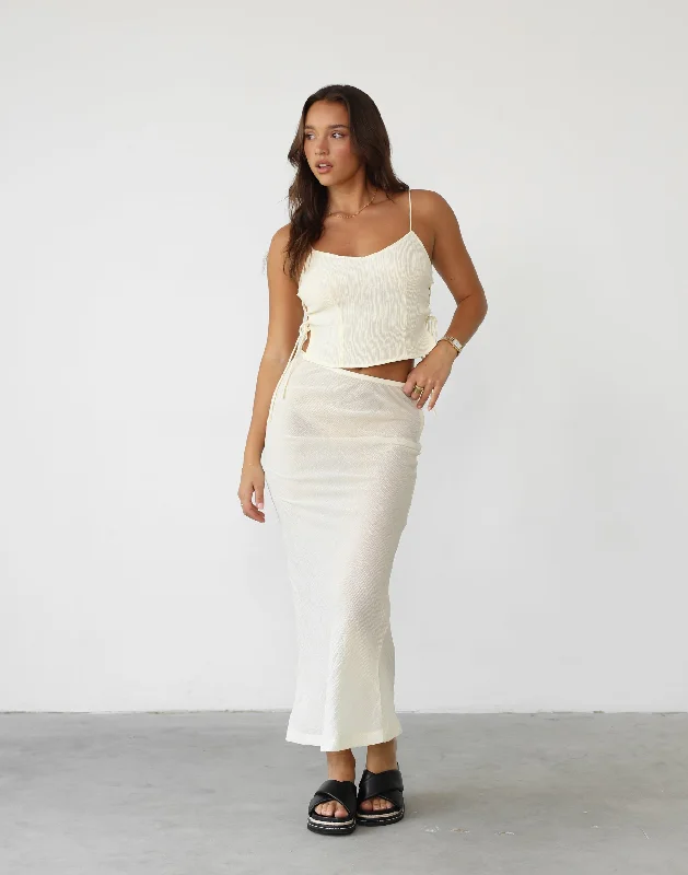 Limited Time Offers Endless Maxi Skirt (Ivory) - By Lioness