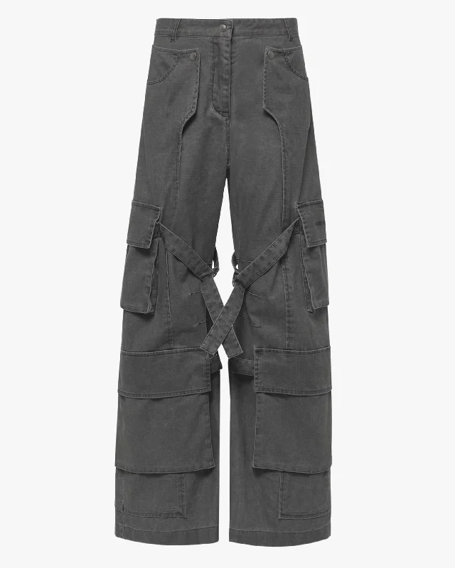 Clothing Online Coated Canvas Cargo Trouser