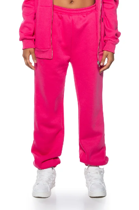 Trend Setting Threads DEXTRA FRENCH TERRY JOGGER IN PINK