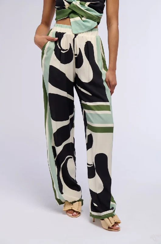 Comfort First Women's Wear LILAH PRINTED WIDE LEG PANT