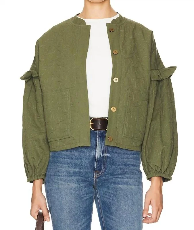 Trend Alert Bobbi Jacket In Army Green