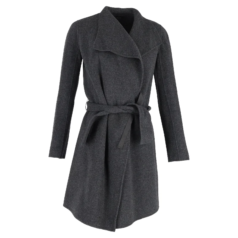 Outfits For Girls Joseph Belted Coat in Grey Wool