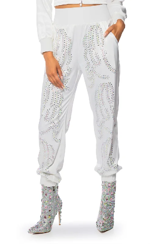 Clothes Woman TALK FAST EMBELLISHED JOGGER