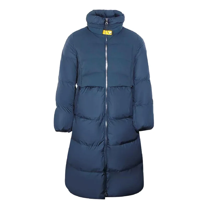 Clothes Woman Women's Eyma Long Down Jacket In Blue Navy