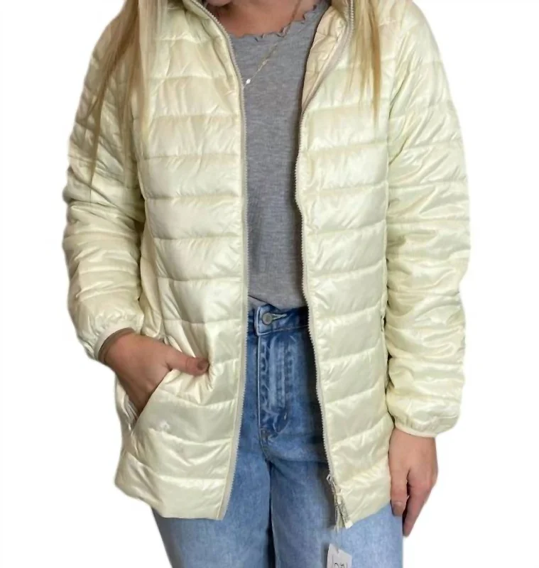 Best Sellers Packable Lightweight Puffer Jacket In Ivory